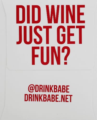 Babe Red Wine with Bubbles Flavored Hard Beverage Perspective: right