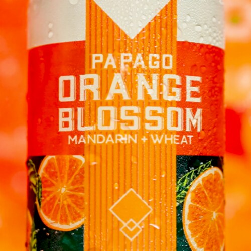 Papago Brewing Co. Orange Blossom Mandarin Wheat Beer Perspective: right