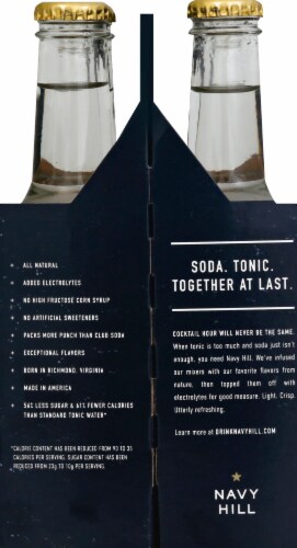 Navy Hill Tonic Bottled Water Perspective: right