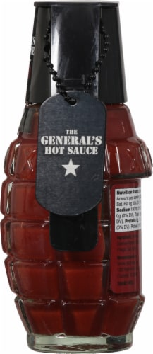 The General's Hot Sauce All Natural Dead Red Sauce Perspective: right