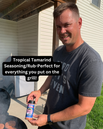 Spice Isle Sauces Tropical Tamarind Seasoning and Rub Perspective: right