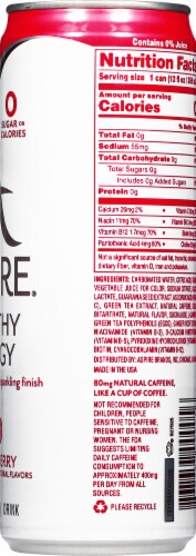 Aspire Healthy Energy Dark Cherry Lime Calorie Burning Energy Drink Can Perspective: right