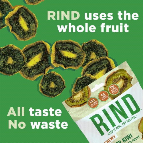 RIND Snacks Tangy Kiwi Dried Fruit Superfood - 3oz Bags, 6 Bags Total Perspective: right