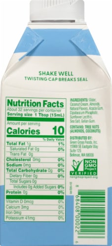 nutpods® Unsweetened French Vanilla Almond + Coconut Creamer Perspective: right