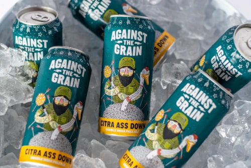 Against The Grain Citra Ass Down Double India Pale Ale Perspective: right