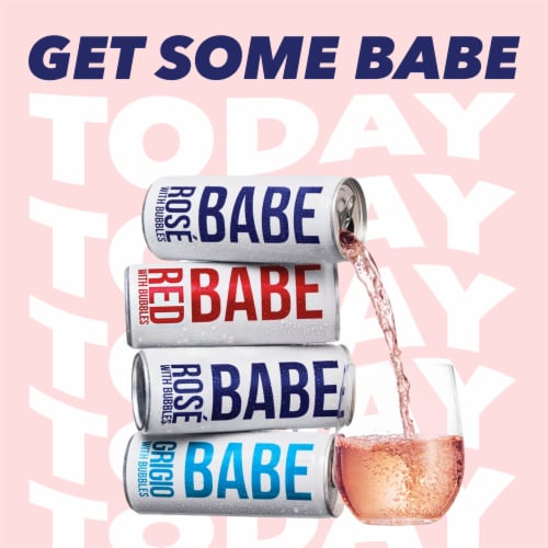 Babe Rose with Bubbles Wine Spritzer Perspective: right