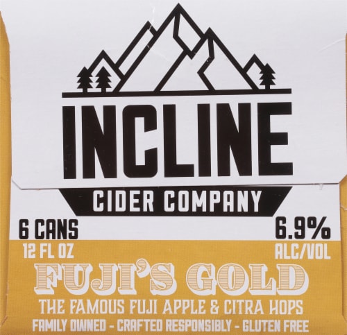 Incline Cider Company Hopped Cider Perspective: right