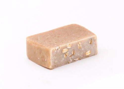 Rock Bottom Oatmeal Goat Milk Soap Perspective: right