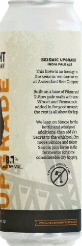 Ascendant Beer Company Seismic Upgrade India Pale Ale Perspective: right