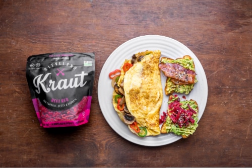 Cleveland Kraut Beet Red Sauerkraut Perspective: right