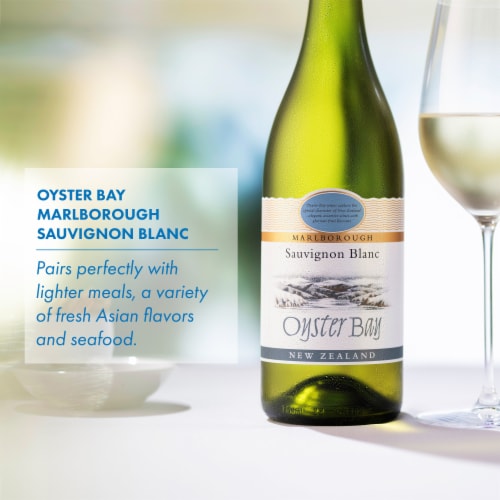 Oyster Bay Sauvignon Blanc White Wine Perspective: right