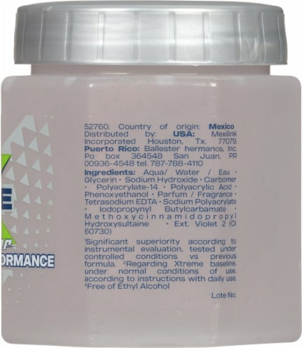 Wet Line Xtreme Clear ReAction Styling Gel Perspective: right