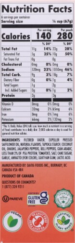 Daiya™ Dairy Free Zesty Cheddar Cheese Sauce Perspective: right