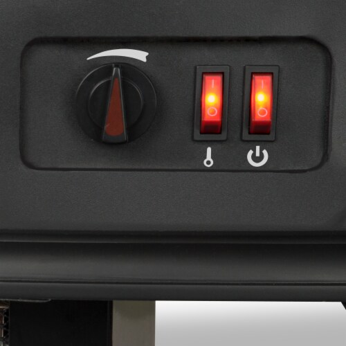 Pleasant Hearth Curved Front Infrared Panoramic Electric Stove - Black Perspective: right