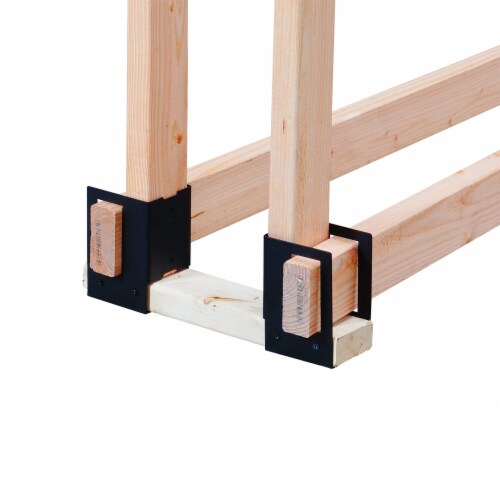 Pleasant Hearth Log Brackets Perspective: right