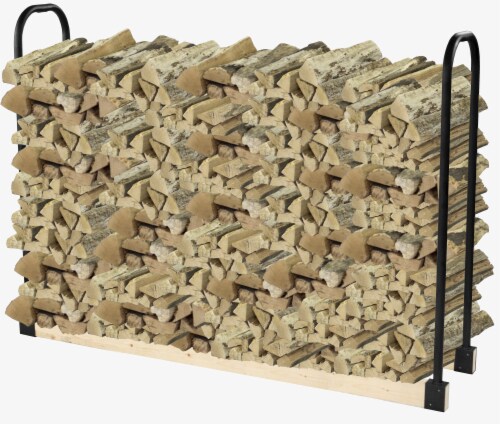 Pleasant Hearth Adjustable Log Rack -  Black Perspective: right