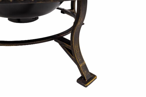 Pleasant Hearth Olivia Slate Top Fire Pit Perspective: right