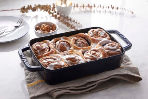 Staub Cast Iron 12-inch x 8-inch Roasting Pan - Matte Black Perspective: right