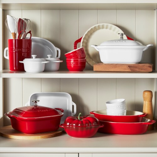 Staub Ceramic 16-oz Petite Tomato Cocotte - Cherry Perspective: right