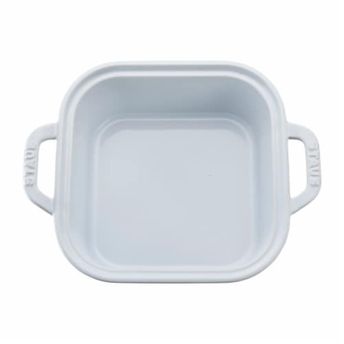 Staub Ceramics 4-pc Baking Pans Set, Casserole Dish with Lid, Brownie Pan, White Perspective: right