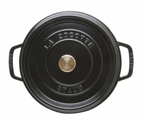 Staub Cast Iron Dutch Oven 5-qt Tall Cocotte, Made in France, Serves 5-6, Matte Black Perspective: right