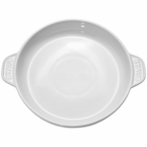 Staub Ceramics 8-inch Round Covered Brie Baker - White Perspective: right