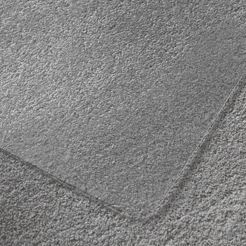 Floortex Solutions Ultimat 48 x 53 Inch Clear Office Floor Chair Mat with Lip Perspective: right