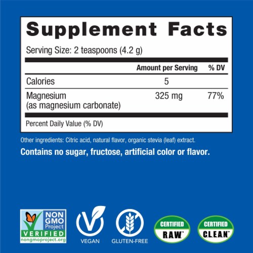 Natural Vitality CALM Cherry Magnesium Supplement Drink Mix Perspective: right
