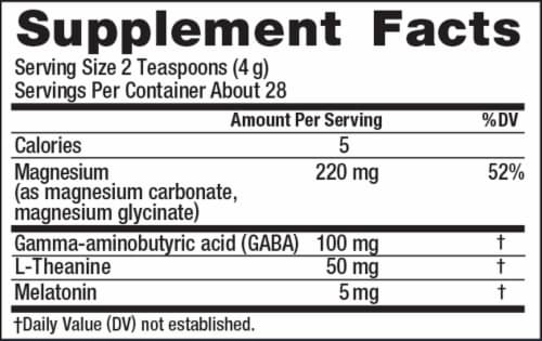 Natural Vitality CALM Mixed Berry Flavored Sleep Magnesium Supplement Drink Mix Perspective: right