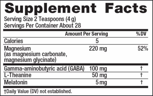 Natural Vitality CALM Mixed Berry Flavored Sleep Magnesium Supplement Drink Mix Perspective: right