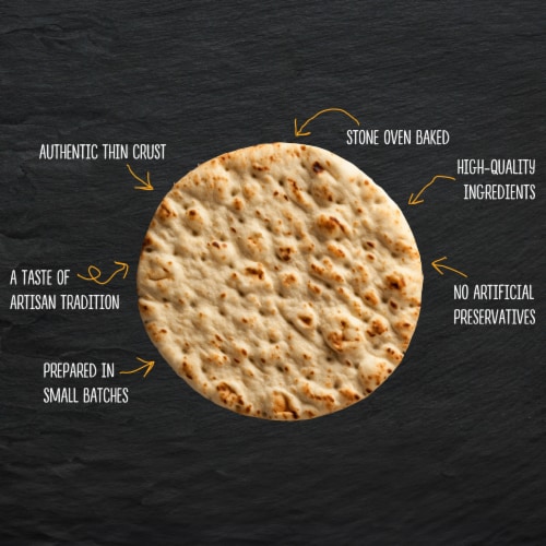 Stonefire® 8.5 Thin Pizza Crust Perspective: right