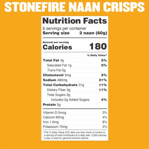 Stonefire® Sea Salt Naan Crisps Perspective: right
