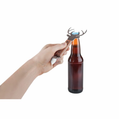 Stag Acacia Wood Bottle Opener by Foster & Rye™ Perspective: right