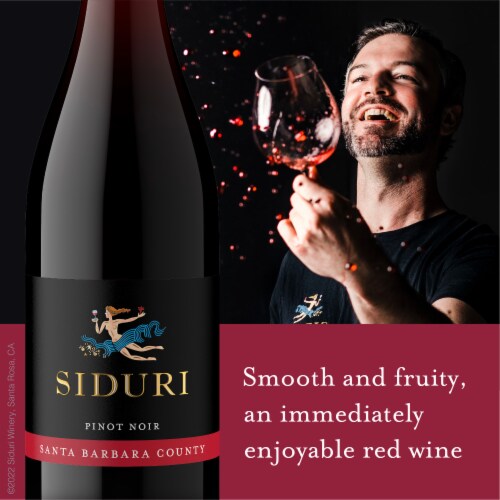 Siduri Santa Barbara County California Pinot Noir Red Wine Perspective: right