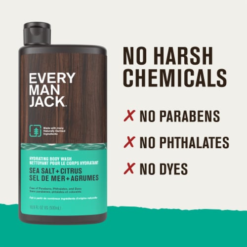 Every Man Jack® Sea Salt Hydrating Men's Body Wash for All Skin Types Perspective: right