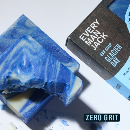 Every Man Jack Mens Cold Plunge Bar Soap, Glacier Bay Perspective: right