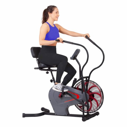 Body Flex Sports Body Rider BRF980 Indoor Stationary Fan Bike with