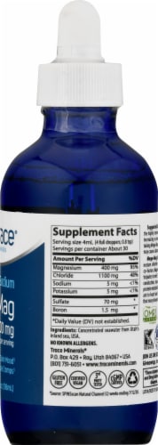 Trace Minerals Mega-Mag Dietary Supplement 400mg Perspective: right