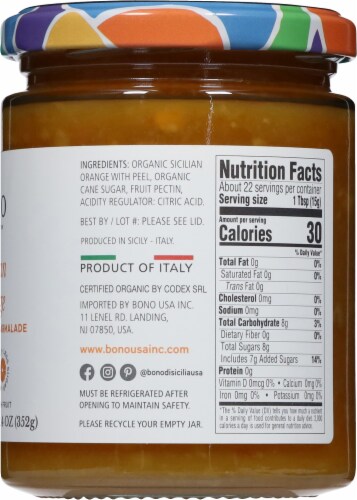 Bono Organic Marmalade Sicilian Orange Perspective: right