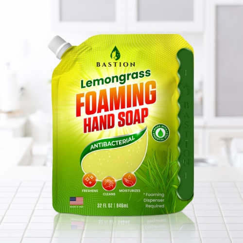 Bastion Foaming Hand Soap Refill - Antibacterial Foam Hand Wash Perspective: right