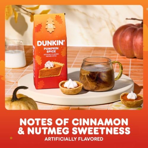Dunkin’ Pumpkin Spice Artificially Flavored Ground Coffee Perspective: right