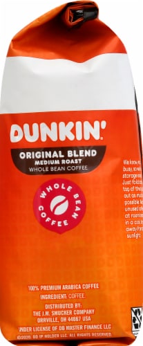 Dunkin'® Original Blend Medium Roast Whole Bean Coffee Perspective: right