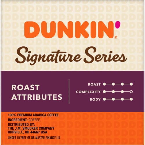 Dunkin'® Signature Series Select Bold Dark Roast K-Cup Coffee Pods Perspective: right