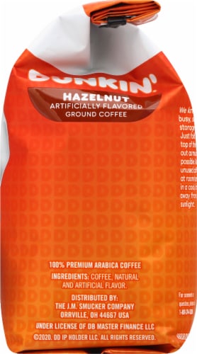 Dunkin' Hazelnut Ground Coffee Perspective: right