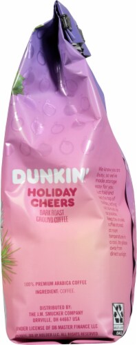 Dunkin'Holiday Cheer Dark Roast Ground Coffee Perspective: right