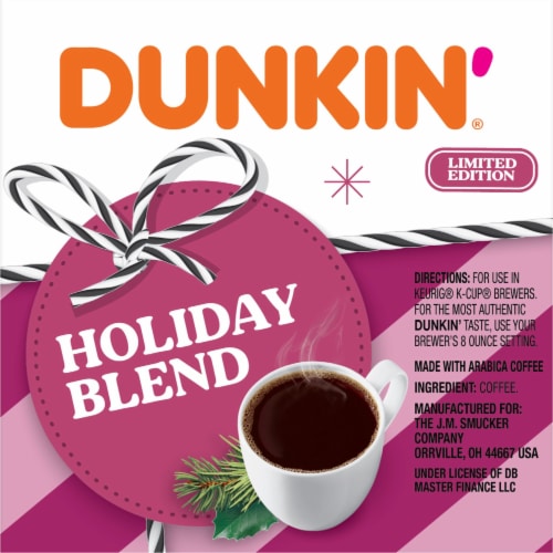 Dunkin'® Holiday Blend K-Cup® Coffee Pods Perspective: right