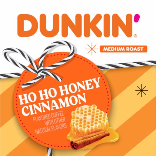 Dunkin’ Ho Ho Honey Cinnamon Flavored Coffee, Ground Coffee Perspective: right