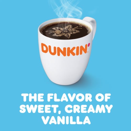 Dunkin' French Vanilla Flavored Ground Coffee Perspective: right