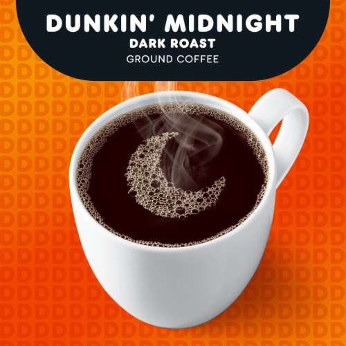 Dunkin’ Midnight Dark Roast Ground Coffee Perspective: right