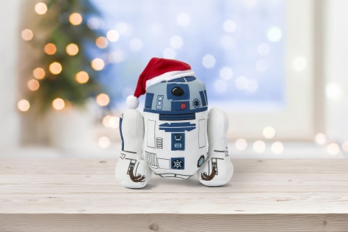 Stuffed Star Wars Plush Toy - 9" Talking Santa R2D2 Doll Perspective: right